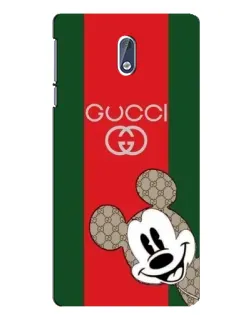 Чохол для Nokia 3 з картинкою «Gucci — смуги та Міккі» Чохол для Nokia 3 з картинкою «Gucci — смуги та Міккі»