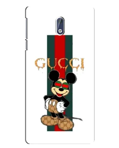 Чехол для Nokia 3 с картинкой «Микки Маус Gucci — полосы»