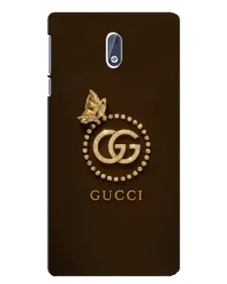 Чохол для Nokia 3 з картинкою «Gucci — золотий метелик» Чохол для Nokia 3 з картинкою «Gucci — золотий метелик»