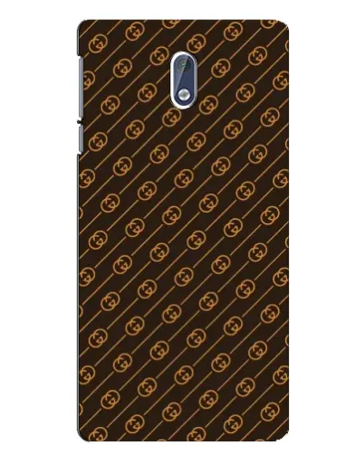 Чехол для Nokia 3 с картинкой «Gucci — золотые диагонали»