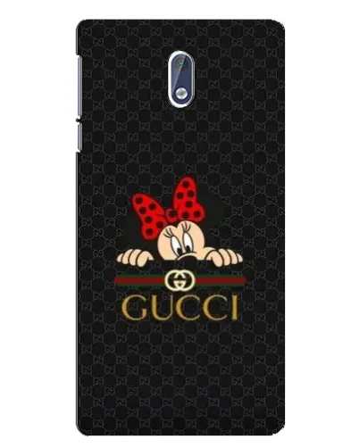 Чехол для Nokia 3 с картинкой «Минни Маус Gucci — черный»