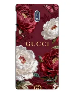 Чохол для Nokia 3 з картинкою «Gucci — бордові троянди» Чохол для Nokia 3 з картинкою «Gucci — бордові троянди»