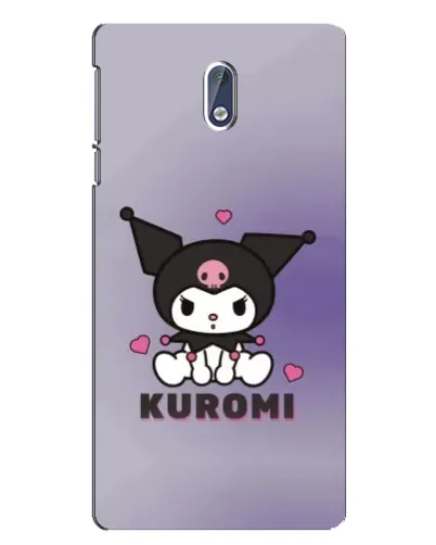 Чохол для Nokia 3 з картинкою «Kuromi — фіолетовий арт»