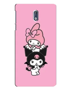 Чохол для Nokia 3 з картинкою «My Melody та Kuromi» Чохол для Nokia 3 з картинкою «My Melody та Kuromi»