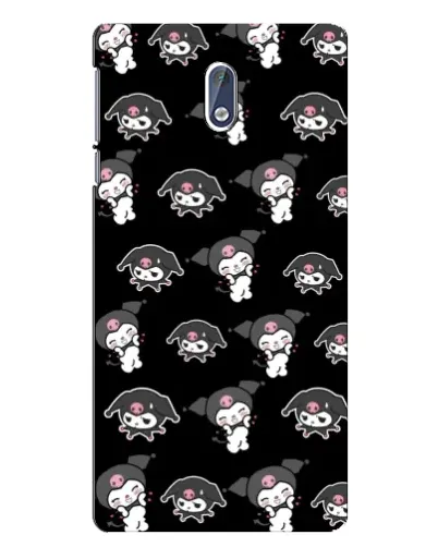 Чохол для Nokia 3 з картинкою «Чорний паттерн Kuromi»