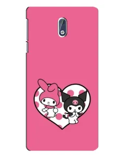 Чохол для Nokia 3 з картинкою «Kuromi та My Melody» Чохол для Nokia 3 з картинкою «Kuromi та My Melody»