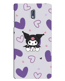 Чохол для Nokia 3 з картинкою «Kuromi та лавандові серця» Чохол для Nokia 3 з картинкою «Kuromi та лавандові серця»