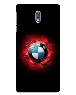 Чехол для Nokia 3 с картинкой «Логотип BMW — вспышка» Чехол для Nokia 3 с картинкой «Логотип BMW — вспышка»