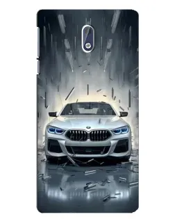 Чехол для Nokia 3 с картинкой «BMW в свете фар» Чехол для Nokia 3 с картинкой «BMW в свете фар»