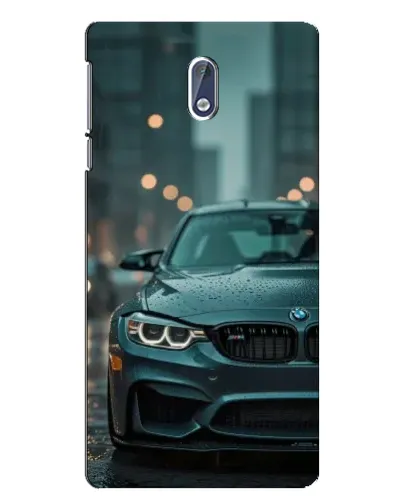 Чехол для Nokia 3 с картинкой «BMW в огнях города»