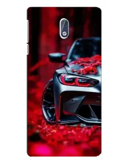 Чехол для Nokia 3 с картинкой «Спортивная BMW и цветы» Чехол для Nokia 3 с картинкой «Спортивная BMW и цветы»