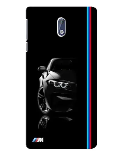 Чехол для Nokia 3 с картинкой «Силуэт BMW в темноте»