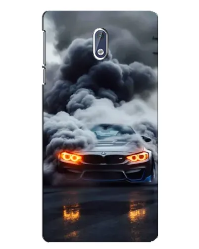 Чехол для Nokia 3 с картинкой «BMW в дыму»