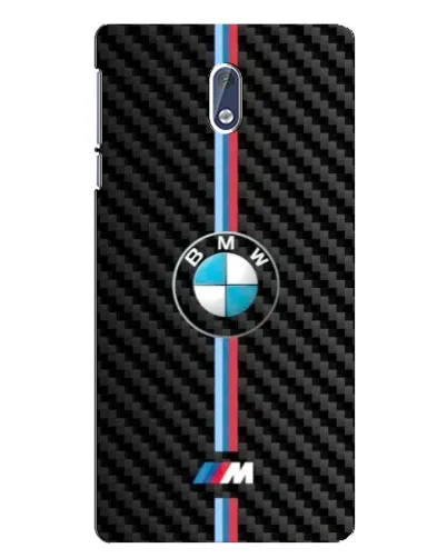 Чехол для Nokia 3 с картинкой «Эмблема BMW и карбон»