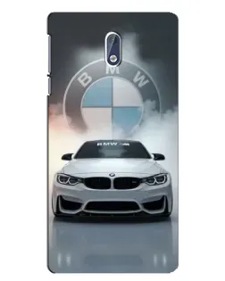 Чехол для Nokia 3 с картинкой «BMW в белом дыму» Чехол для Nokia 3 с картинкой «BMW в белом дыму»