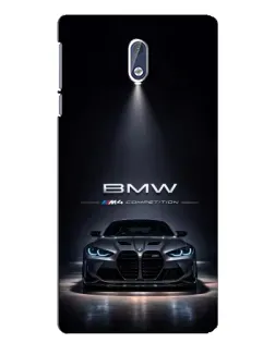 Чехол для Nokia 3 с картинкой «BMW сквозь ночной город» Чехол для Nokia 3 с картинкой «BMW сквозь ночной город»