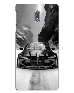 Чехол для Nokia 3 с картинкой «BMW — акварельный дрифт» Чехол для Nokia 3 с картинкой «BMW — акварельный дрифт»