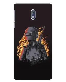 Чохол для Nokia 3 з картинкою «PUBG — вогняний силует» Чохол для Nokia 3 з картинкою «PUBG — вогняний силует»