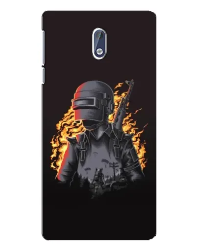Чехол для Nokia 3 с картинкой «PUBG — огненный силуэт» Чехол для Nokia 3 с картинкой «PUBG — огненный силуэт»