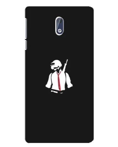 Чехол для Nokia 3 с картинкой «PUBG — силуэт воина» Чехол для Nokia 3 с картинкой «PUBG — силуэт воина»