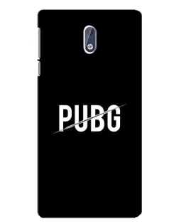 Чохол для Nokia 3 з картинкою «PUBG — білий логотип» Чохол для Nokia 3 з картинкою «PUBG — білий логотип»