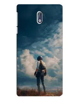 Чохол для Nokia 3 з картинкою «Герой PUBG на скелі» Чохол для Nokia 3 з картинкою «Герой PUBG на скелі»