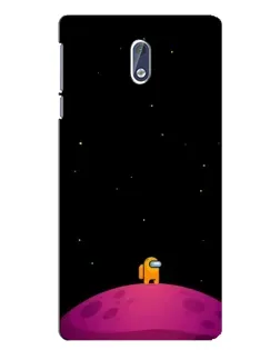 Чехол для Nokia 3 с картинкой «Одинокий герой на планете»