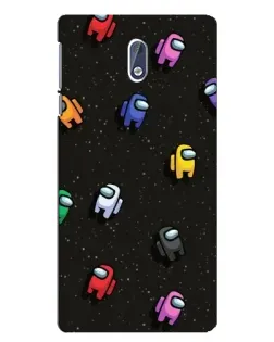 Чехол для Nokia 3 с картинкой «Космический паттерн Among Us»