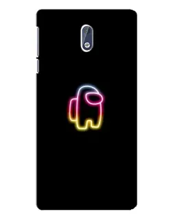 Чехол для Nokia 3 с картинкой «Among Us градиент» Чехол для Nokia 3 с картинкой «Among Us градиент»