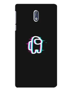 Чехол для Nokia 3 с картинкой «Among Us неон» Чехол для Nokia 3 с картинкой «Among Us неон»