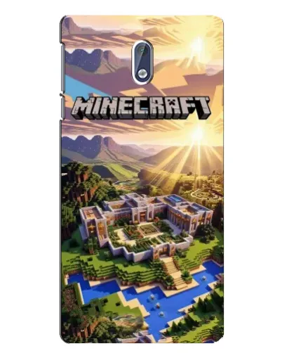 Чехол для Nokia 3 с картинкой «Minecraft панорама»