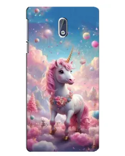 Чехол для Nokia 3 с картинкой «Единорог среди облаков»