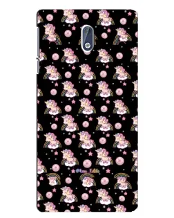 Чехол для Nokia 3 с картинкой «Magic Unicorn паттерн»