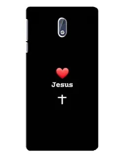 Чохол для Nokia 3 з картинкою «Серце - Jesus» Чохол для Nokia 3 з картинкою «Серце - Jesus»