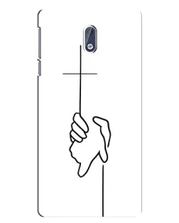 Чохол для Nokia 3 з картинкою «Рука тримає» Чохол для Nokia 3 з картинкою «Рука тримає»