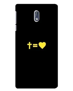 Чохол для Nokia 3 з картинкою «Серце та Хрест»