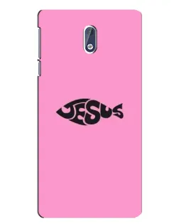 Чохол для Nokia 3 з картинкою «Рожевий символ Jesus»
