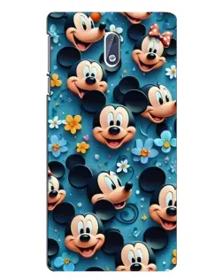 Чехол для Nokia 3 с картинкой «Паттерн Микки и Минни» Чехол для Nokia 3 с картинкой «Паттерн Микки и Минни»