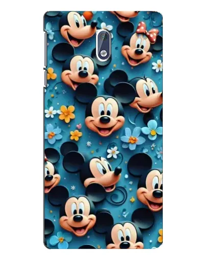 Чехол для Nokia 3 с картинкой «Паттерн Микки и Минни»