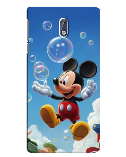 Чехол для Nokia 3 с картинкой «Mickey и мыльные пузыри»
