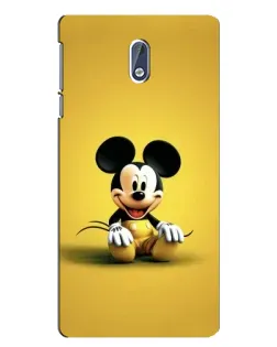 Чехол для Nokia 3 с картинкой «Микки на желтом» Чехол для Nokia 3 с картинкой «Микки на желтом»