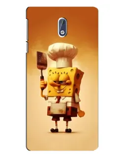 Чехол для Nokia 3 с картинкой «Губка Боб повар»