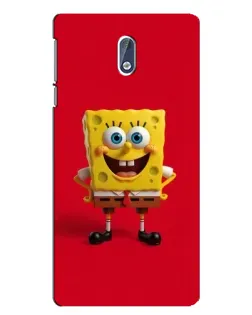Чехол для Nokia 3 с картинкой «Спанч Боб на красном»