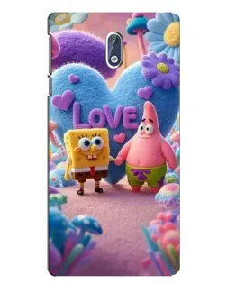 Чехол для Nokia 3 с картинкой «Губка Боб Патрик»