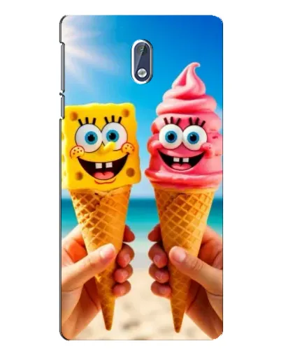 Чехол для Nokia 3 с картинкой «Спанч Боб мороженое»