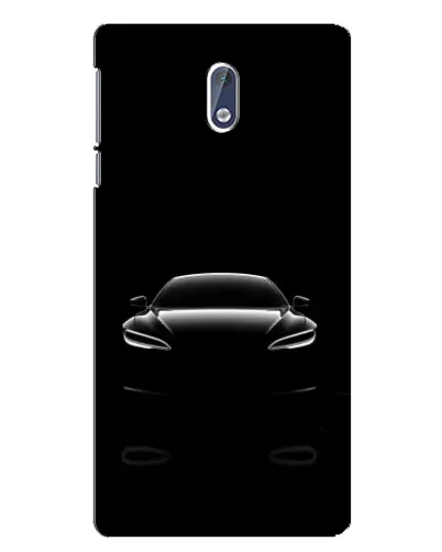 Чехол для Nokia 3 с картинкой «Силуэт Tesla Night»