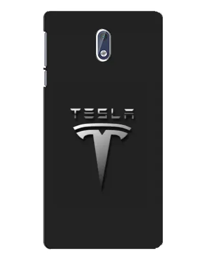 Чехол для Nokia 3 с картинкой «Стальной логотип Tesla»