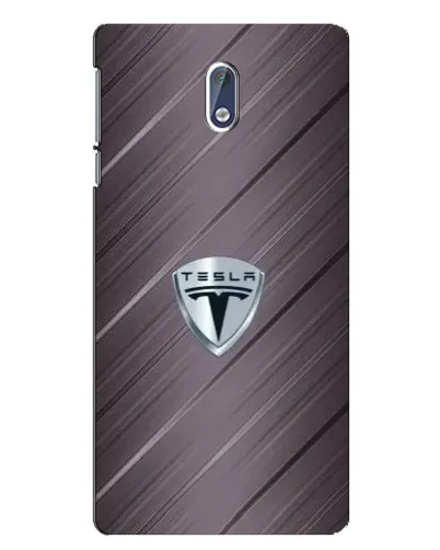 Чехол для Nokia 3 с картинкой «Металлическая текстура Tesla»