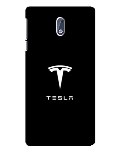 Чехол для Nokia 3 с картинкой «Tesla White Logo»