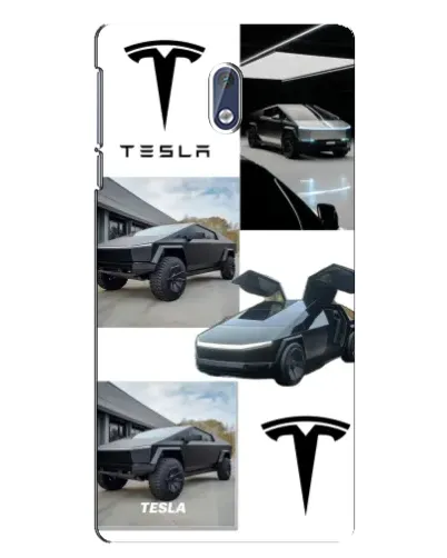 Чехол для Nokia 3 с картинкой «Коллаж Cybertruck Tesla»